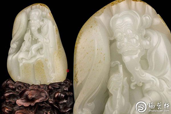 经典和田玉摆件《诗仙》欣赏-琢艺轩和田玉移动版