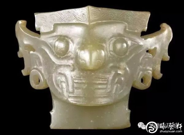 蔵友旧蔵出 和田玉製 細密彫 觀音菩薩紋 玉牌 貴重物品 置物 賞