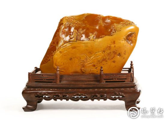 用强光手电对黄龙玉原石鉴别-琢艺轩和田玉移动版