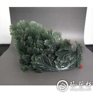 オンラインストアショッピング 翡翠白菜 置物 中国新疆和田玉？ 【公式 