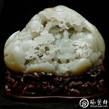 中国　玉石白玉彫刻　蝙蝠刻　玉器　玉壁　玉飾　玉珮　時代箱付　M　R5495 中国 玉石白玉彫刻 蝙蝠刻 玉器 玉壁 玉飾 玉珮 時代箱付
