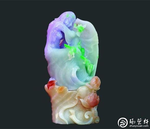 翡翠　置物　和田玉 中国華翡翠三万浄土利休房共仕立 お数珠の安田念珠店へ｜総本山御用達