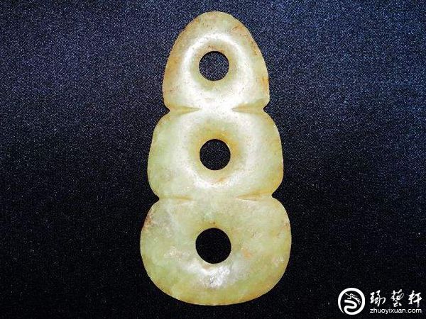 东北亚特色玉器：三联玉璧-琢艺轩和田玉移动版